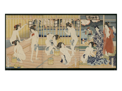 Scène De Bain Public by Utagawa Kunisada Pricing Limited Edition Print image