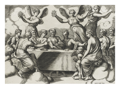Maitre Au De : Histoire De Psyche by Raffaello Sanzio Pricing Limited Edition Print image