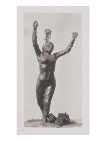 Photo D'une Sculpture En Cire De Degas:Danseuse S'avançant Les Bras Levés,1Ère Étude (Rf 2082) by Ambroise Vollard Pricing Limited Edition Print image