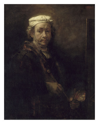 Portrait De L'artiste Au Chevalet by Rembrandt Van Rijn Pricing Limited Edition Print image