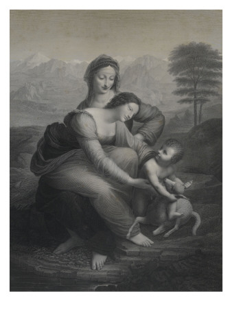 Sainte Anne, La Vierge Et L'enfant by Léonard De Vinci Pricing Limited Edition Print image