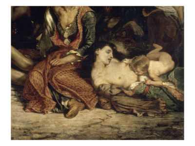 Scène Des Massacres De Scio : Familles Grecques Attendant La Mort Ou L'esclavage by Eugene Delacroix Pricing Limited Edition Print image