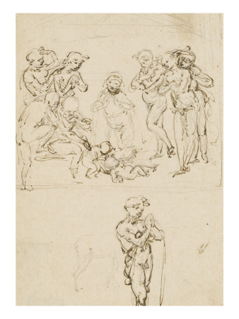 Etude Pour Une Adoration Des Bergers by Léonard De Vinci Pricing Limited Edition Print image