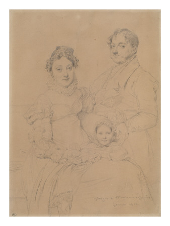 La Famille Lazzerini De Florence by Jean-Auguste-Dominique Ingres Pricing Limited Edition Print image