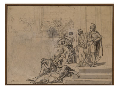 Le Vieil Horace Défendant Son Fils by Jacques-Louis David Pricing Limited Edition Print image