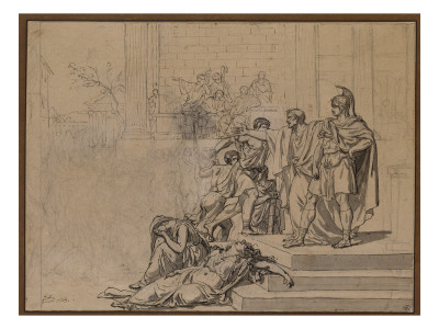 Le Vieil Horace Defendant Son Fils by Jacques-Louis David Pricing Limited Edition Print image