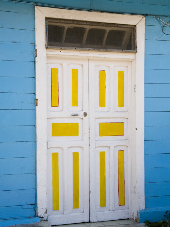 Colorful Doorways, Isla Mujeres, Quintana Roo, Mexico by Julie Eggers Pricing Limited Edition Print image
