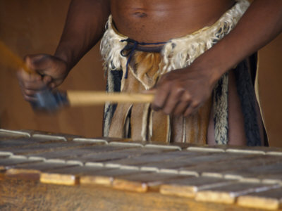 Zulu Musician, Shakaland, Kwazulu Natal, South Africa by Lisa S. Engelbrecht Pricing Limited Edition Print image