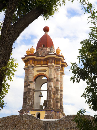 Bell Tower Of Templo Las Monjas, San Miguel De Allende, Guanajuato State, Mexico by Julie Eggers Pricing Limited Edition Print image