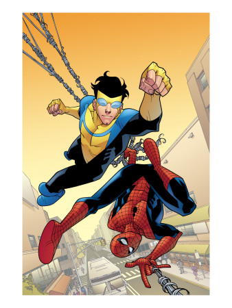 Marvel Team-Up #14 Cover: Spider-Man And Invincible by Cory Walker Pricing Limited Edition Print image