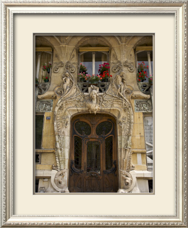 Art Nouveau Doorway, Avenue Rapp, Paris, France by Neil Farrin Pricing Limited Edition Print image