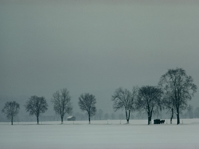 Rural Scenic In Snow, Bavaria, Germany by George F. Mobley Pricing Limited Edition Print image