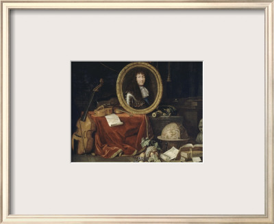Allegory Of Louis Xiv, Protector Of Arts And Sciences by Jean Garnier Pricing Limited Edition Print image