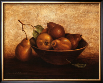 Pears In Bowl by Peggy Thatch Sibley Pricing Limited Edition Print image