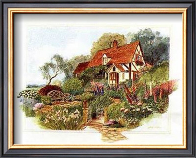Cottage On The Hill by Barbara Norris Pricing Limited Edition Print image