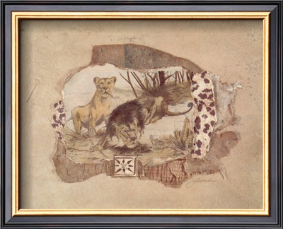 African Odyssey, Lions by Joyce Combs Pricing Limited Edition Print image