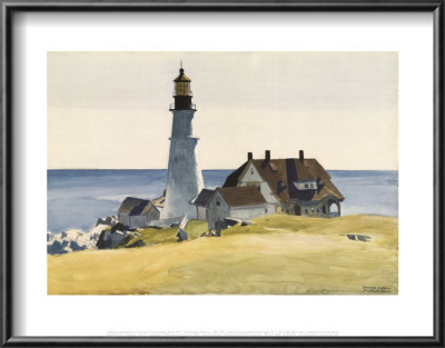 Lighthouse And Buildings, Portland Head, Cape Elizabeth, Maine, C.1927 by Edward Hopper Pricing Limited Edition Print image