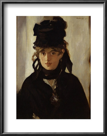 Berthe Morisot With Bouquet Of Violets, C.1872 by Edouard Manet Pricing Limited Edition Print image