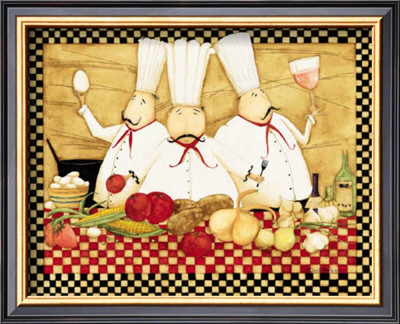 Three Chefs At Work by Dan Dipaolo Pricing Limited Edition Print image