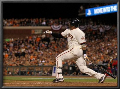 Texas Rangers V San Francisco Giants, Game 2: Juan Uribe by Doug Pensinger Pricing Limited Edition Print image