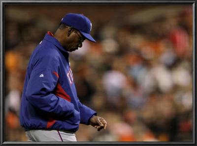 Texas Rangers V San Francisco Giants, Game 2: Ron Washington by Doug Pensinger Pricing Limited Edition Print image