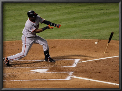 San Francisco Giants V Texas Rangers, Game 4: Edgar Renteria by Stephen Dunn Pricing Limited Edition Print image