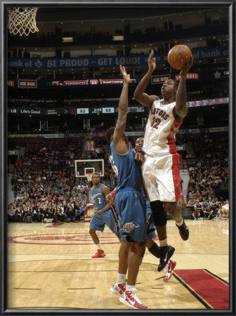 Washington Wizards V Toronto Raptors: Ed Davis And Alonzo Gee by Ron Turenne Pricing Limited Edition Print image