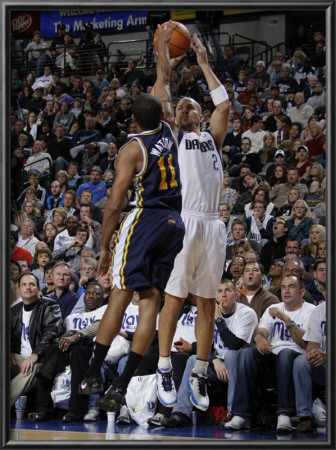 Utah Jazz V Dallas Mavericks: Jason Kidd And Earl Watson by Danny Bollinger Pricing Limited Edition Print image