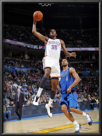 Dallas Mavericks V Oklahoma City Thunder: Kevin Durant And Tyson Chandler by Layne Murdoch Pricing Limited Edition Print image