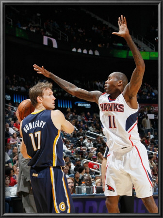 Indiana Pacers V Atlanta Hawks: Jamal Crawford And Mike Dunleavy by Kevin Cox Pricing Limited Edition Print image
