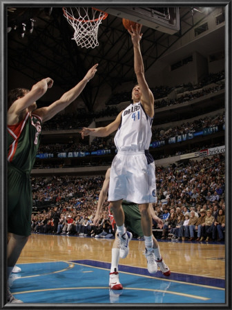 Milwaukee Bucks V Dallas Mavericks: Dirk Nowitzki And Andrew Bogut by Danny Bollinger Pricing Limited Edition Print image