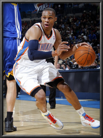 Golden State Warriors V Oklahoma City Thunder: Russell Westbrook by Layne Murdoch Pricing Limited Edition Print image