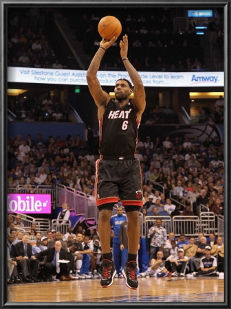 Miami Heat V Orlando Magic: Lebron James by Mike Ehrmann Pricing Limited Edition Print image