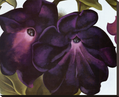 Black And Purple Petunias by Georgia O'keeffe Pricing Limited Edition Print image