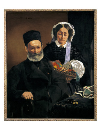 Portrait Of Monsieur And Madame Auguste Manet by Edouard Manet Pricing Limited Edition Print image
