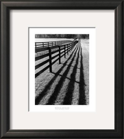 Fences And Shadows, Florida by Monte Nagler Pricing Limited Edition Print image