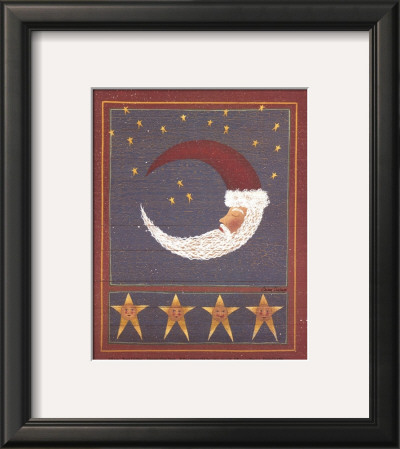 Crescent Moon Santa by Susan Clickner Pricing Limited Edition Print image