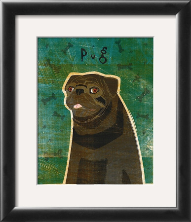 Pug (Black) by John Golden Pricing Limited Edition Print image
