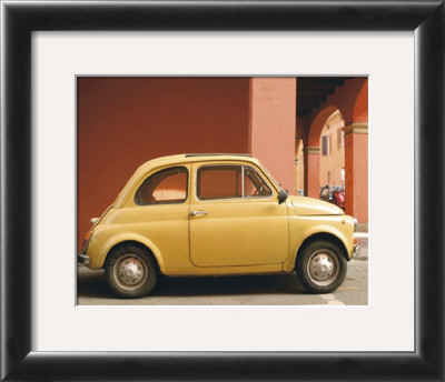 Side View Of Yellow Car by Nelson Fiqueredo Pricing Limited Edition Print image