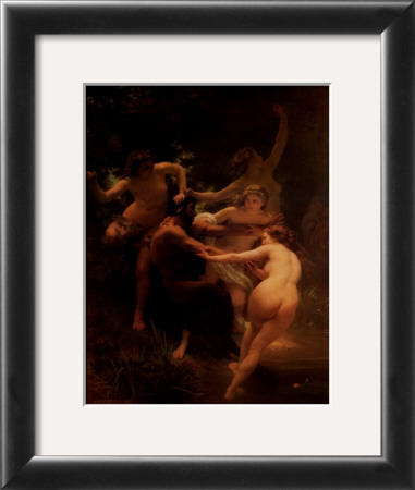 Nymphs And Satyr by William Adolphe Bouguereau Pricing Limited Edition Print image