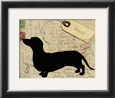 Dachshund Silhouette by Nancy Shumaker Pallan Pricing Limited Edition Print image