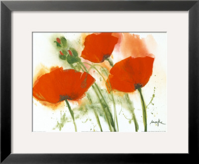 Poppies In The Wind I by Marthe Pricing Limited Edition Print image