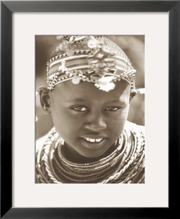 Child Wearing Beads by Alexis De Vilar Pricing Limited Edition Print image