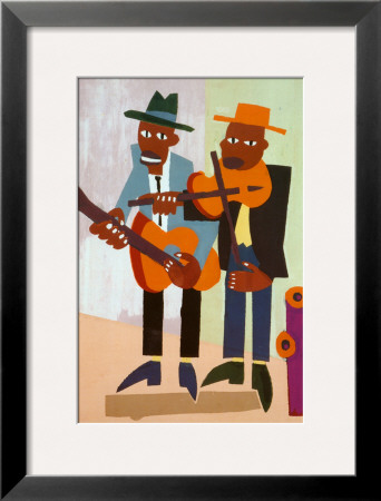 Street Musicians by William H. Johnson Pricing Limited Edition Print image