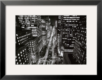 Park Avenue At Night, New York City by Henri Silberman Pricing Limited Edition Print image