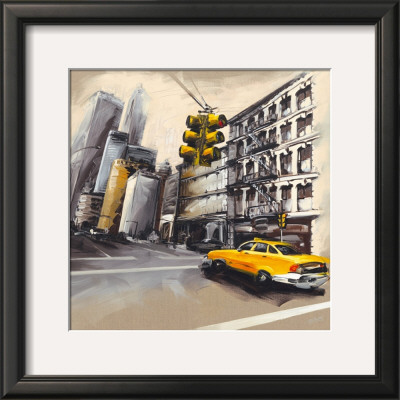 New York, Feu Rouge I by Sandrine Blondel Pricing Limited Edition Print image