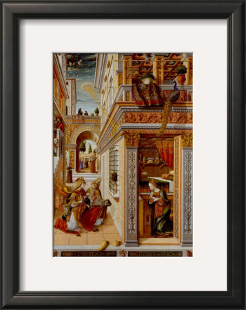 The Annunciation, With Saint Emidius by Carlo Crivelli Pricing Limited Edition Print image