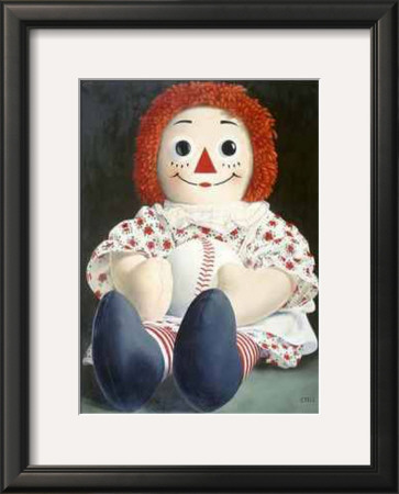 Raggedy Ann With Baseball by Charles Bell Pricing Limited Edition Print image