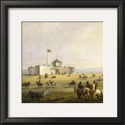 Indians At The Fort by Alfred Jacob Miller Pricing Limited Edition Print image