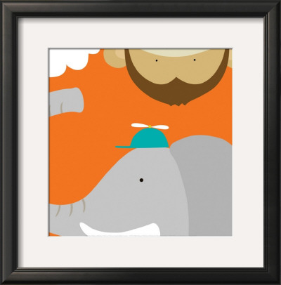 Safari Group: Monkey And Elephant by Yuko Lau Pricing Limited Edition Print image